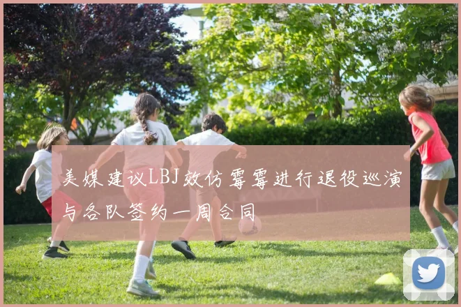 美媒建议LBJ效仿霉霉进行退役巡演与各队签约一周合同
